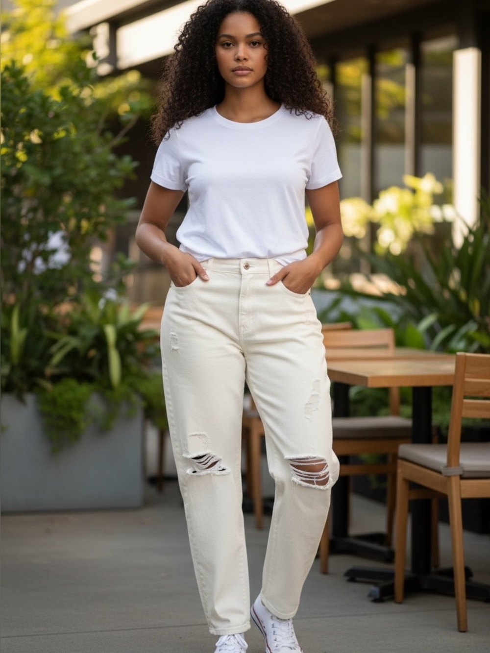 torrid White Denim Jeans